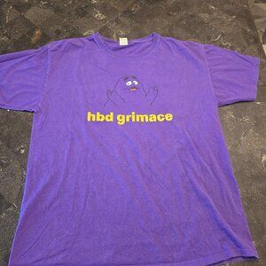 RARE - Mcdonald's Grimace Birthday HBD Purple T-shirt   Size L UNISEX